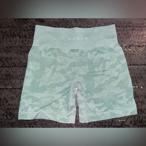 NVGTN Sage Green Camo Seamless Shorts